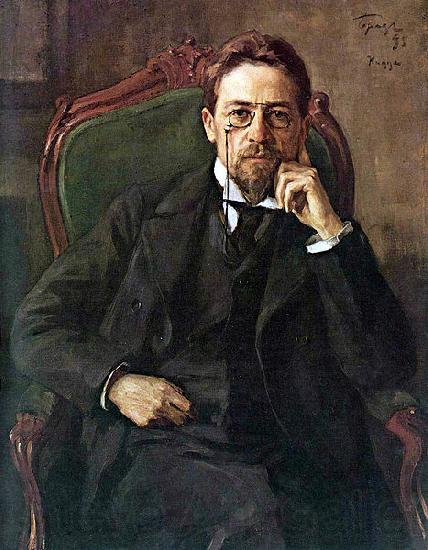 Osip Braz Portrait of Anton Pavlovich Chekhov France oil painting art